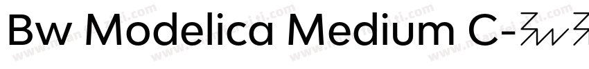 Bw Modelica Medium C字体转换